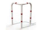 Arceau de protection d'angle 3 pieds blanc et rouge
