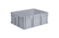 UTZ - Bac norme Europe 134L Gris - 800x600x320mm - Gerbable, Usage Alimentaire, Recyclable