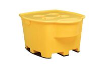 Promens - Bac de rétention plastique 1030L Jaune - 1700x1390x905mm - 4 fûts - Polyéthylène résistant