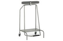 Tournus Equipement - Support Sac-poubelle Intérieur 100L Gris - Mobile à Pince - Grande Capacité