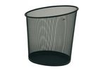 Corbeille à papier en métal Mesch Alba Noir 20 L