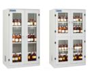 Armoires de stockage pour produits chimiques et corrosifs Série ECO Multirisque Portes vitrées