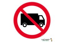 Panneau Interdit aux poids lourds - Rigide Ø 300mm - 4060354