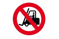 Adhésif de marquage au sol - Chariot élévateur interdit