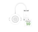 Pack de 10 - Spot LED étanche IP65 Encastrable Dimmable CCT 6W Alu