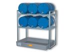 Rayonnage de rétention jusqu'à  12 fûts de 60 litres