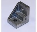 Equerre de fixation profilés 10 mm - avec trou de fixation - pour profilés 40 ou 80