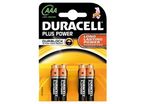 Piles 15 volts alcaline LR03 AAA PLUS  DURACELL Boite de 4