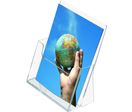 Porte-brochures de table en acrylique transparent 1207