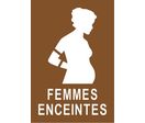 Pochoir femme enceinte avec texte