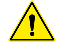 Panneau au sol adhésif &amp;quot;Danger général&amp;quot;