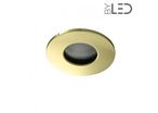 Spot LED encastrable collerette ronde flat SPLIT - Or brillant 