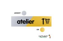 Plaquettes de porte 170x45mm - Atelier - Argent &amp; Or