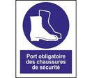 Panneau port obligatoire des chaussures de sécurité