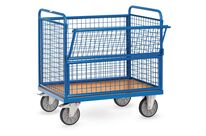 Chariot caisse en treillis métallique - Charge 600 kg | Modèle 2773