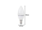 Ampoule LED E14 5.5W 220V C37 180° - Blanc Froid 6000K - 8000K