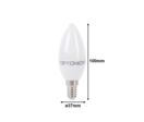 Ampoule LED E14 5.5W 220V C37 180° - Blanc Froid 6000K - 8000K