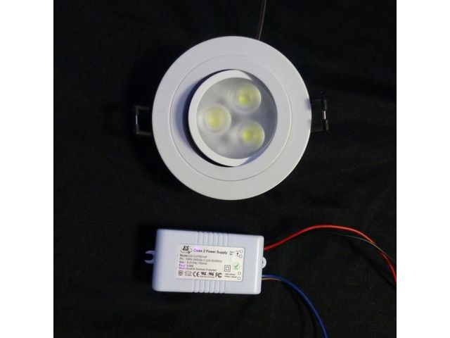 Spot encastrable 3 LED 3W