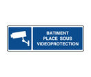 Panneau d'information horizontal vidéoprotection