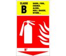 Panneau Extincteur classe B - Rigide 330x200mm - 4034881