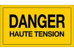 Panneau Danger haute tension - Rigide 330x200mm - 4161396
