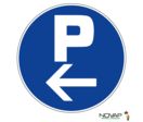 Panneau Parking à gauche - Novap