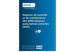 Registre de maintenance pour défibrillateurs (DAE) I ref. 989604313741