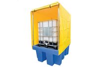 Box de rétention plastique avec bâche - 1IBC