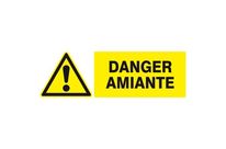 Panneau "Danger Amiante"  : ZZ620323
