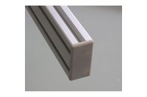 Profilés aluminium 45x90 fente de 10mm - Gris