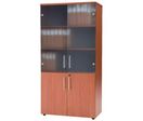 Vitrine porte basse 90x48x180 merisier