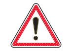 Panneau lumineux à leds danger A14