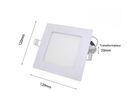 Spot LED Encastrable Carré BLANC 6W CCT