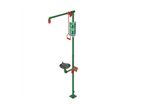 Hughes - Douche et Laveur d'Yeux Combiné Acier Galvanisé - 76 L/min - Norme EN 15154-1/2