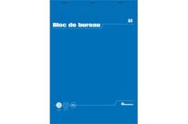 Bloc-bureau  A4 petits carreaux 100 feuilles 60 gr