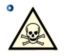 Panneau photoluminescent HD Danger de mort - rigide triangle 100mm - 4055534