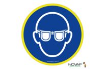 Panneau Port des lunettes obligatoire - haute visibilité - Novap
