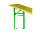 Banc pliant en pin piètement cornière - PRAGUES 200 x 25 cm