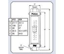 Débitmètre à tube plastique série Platon PGU - EAU