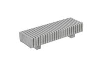 Banquette de ville en plastique recyclé - Vertebra