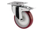 Roulette Pivotante Avec Frein Force:150 Kg H Ht:128 Mm