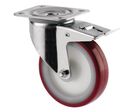 Roulette Pivotante Avec Frein Force:150 Kg H Ht:128 Mm