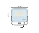 Projecteur LED 50W IP65 CCT - 3000K/4000K/6000K