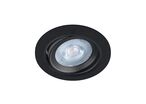 Spot LED Encastrable Orientable 5W Rond Noir SMD - Blanc Chaud 2300K - 3500K