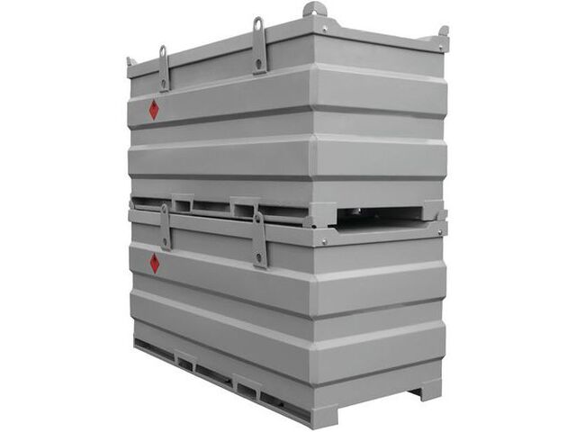 Pressol - Citerne Acier Double Paroi 2000L - Débit 60L/min 12V - Stockage Fiable