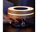 Lampe de Chevet Ronde "Horizon" avec Enceinte &amp; Chargeur Sans fil - Dimmable Tactile