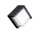 Applique Murale LED CCT 15W Noire Carrée IP65 avec Cache - 3000K/4000K/6500K