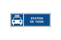 Panneau d&amp;#039;information horizontal station de taxis