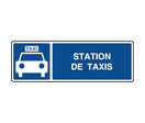 Panneau d'information horizontal station de taxis