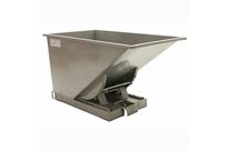 Benne basculante en acier inoxydable - Contenu 600 l - Capacité 1,5 t